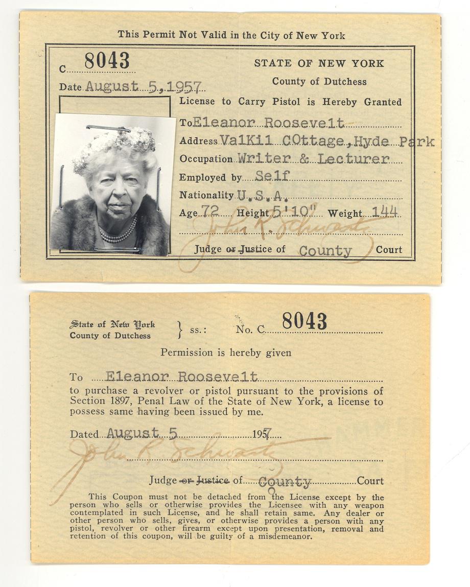 Eleanor Roosevelt License