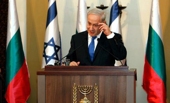 Israeli Prime Minister Benjamin Netanyahu gestures during a joint press conference in Jerusalem in September. 