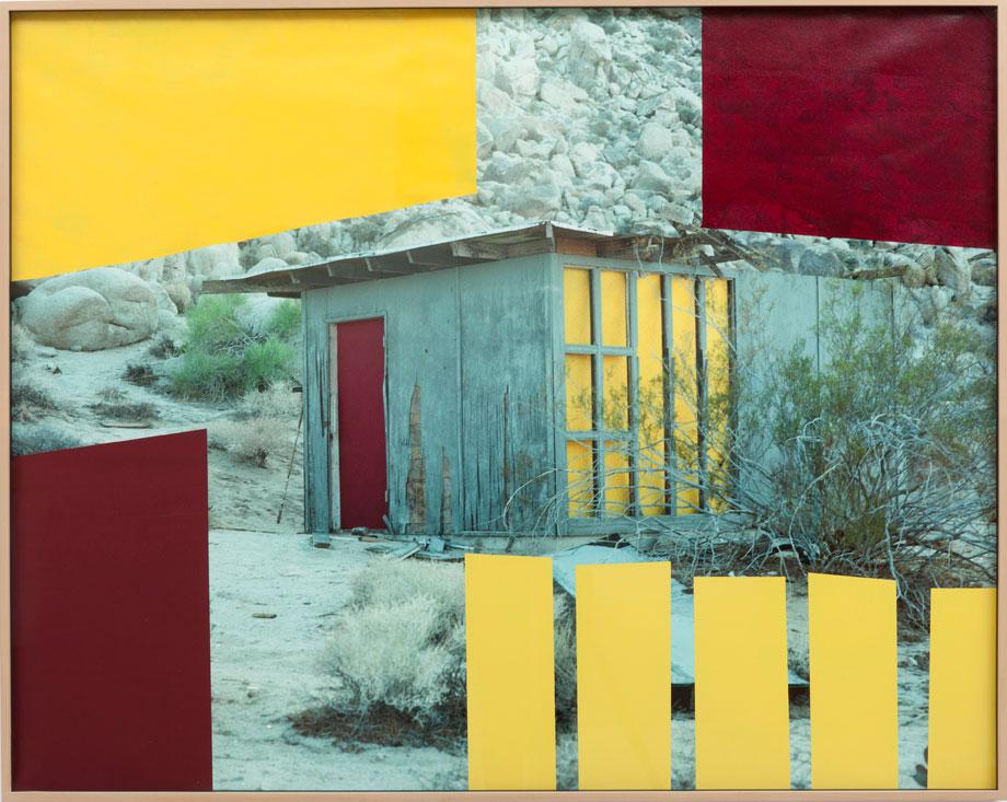Sam Falls, Untitled (House, Red and Yellow, Joshua Tree, CA), 2012. Courtesy the artist and M + B Gallery.
