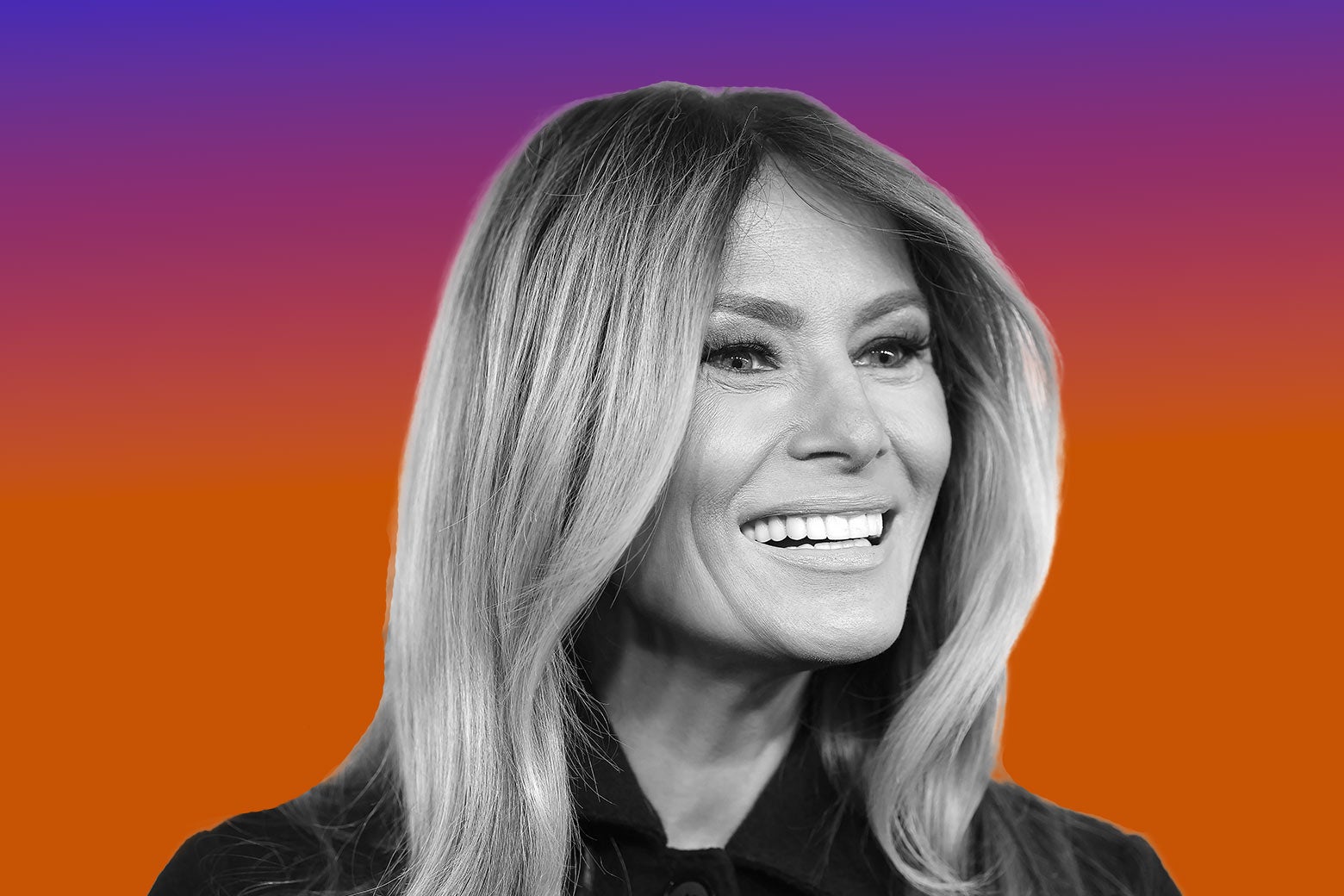 Wearing an Elaborate Wicker-Birdcage Headpiece 