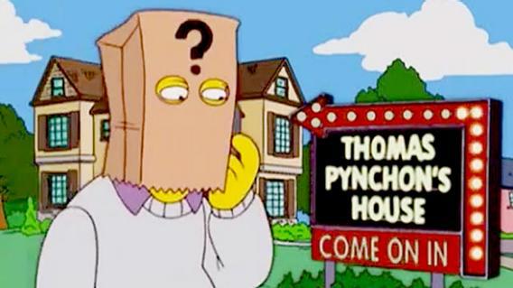 Thomas Pynchon guest starring on The Simpsons, 2004.