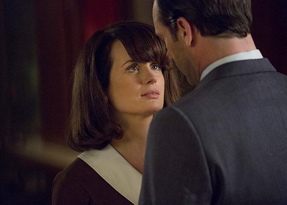 Elizabeth Reaser as Diana and Jon Hamm as Don Draper, Mad Men _ ,Elizabeth Reaser as Diana and Jon Hamm as Don Draper, Mad Men _ Season 7, Episode 9.
