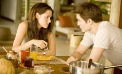 Still of Kristen Stewart and Robert Pattinson in The Twilight Saga: Breaking Dawn - Part 1