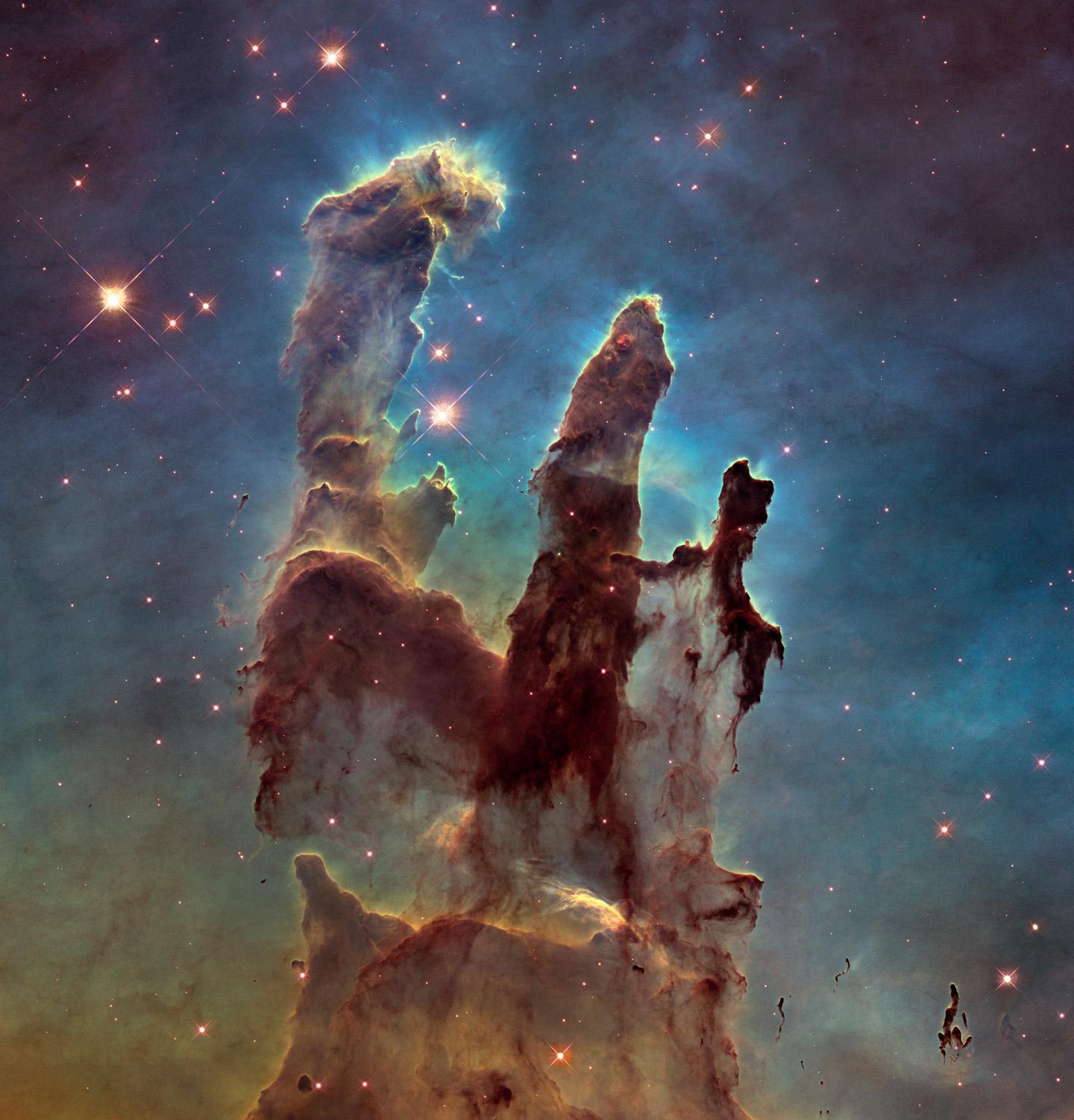 New view of the Pillars of Creation — visible