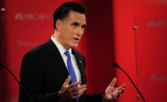 Republican presidential hopefuls Mitt Romney.