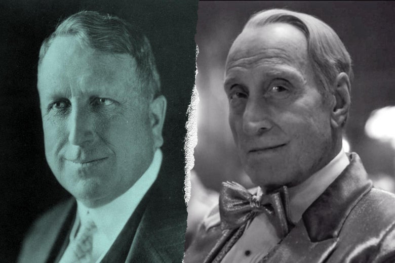 William Randolph Hearst, and Charles Dance as Hearst in Mank.
