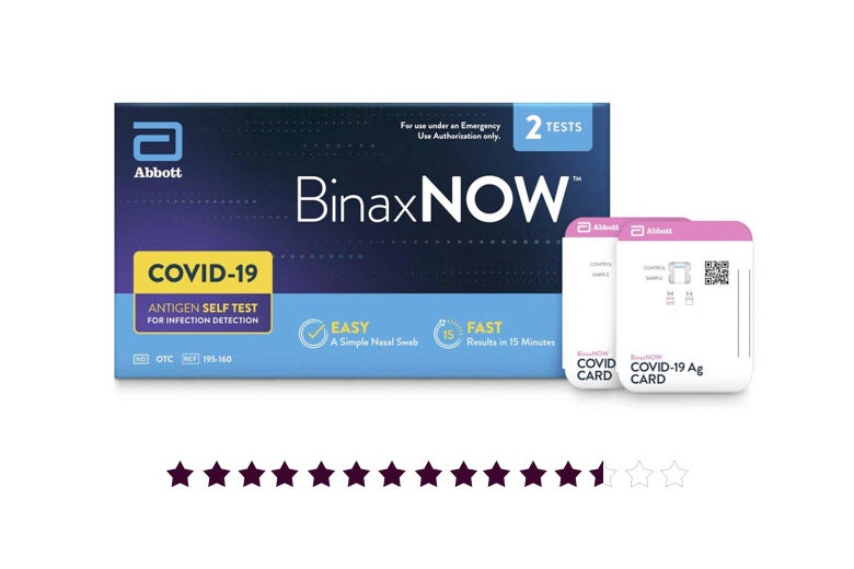 The BinaxNOW rapid test kit.