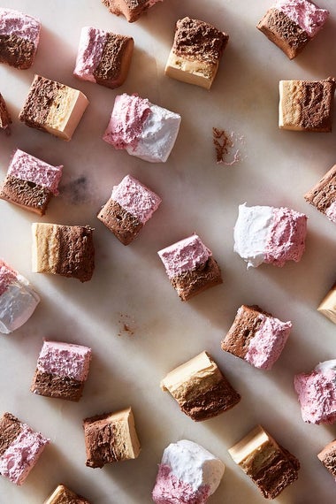More colorful nougat squares.