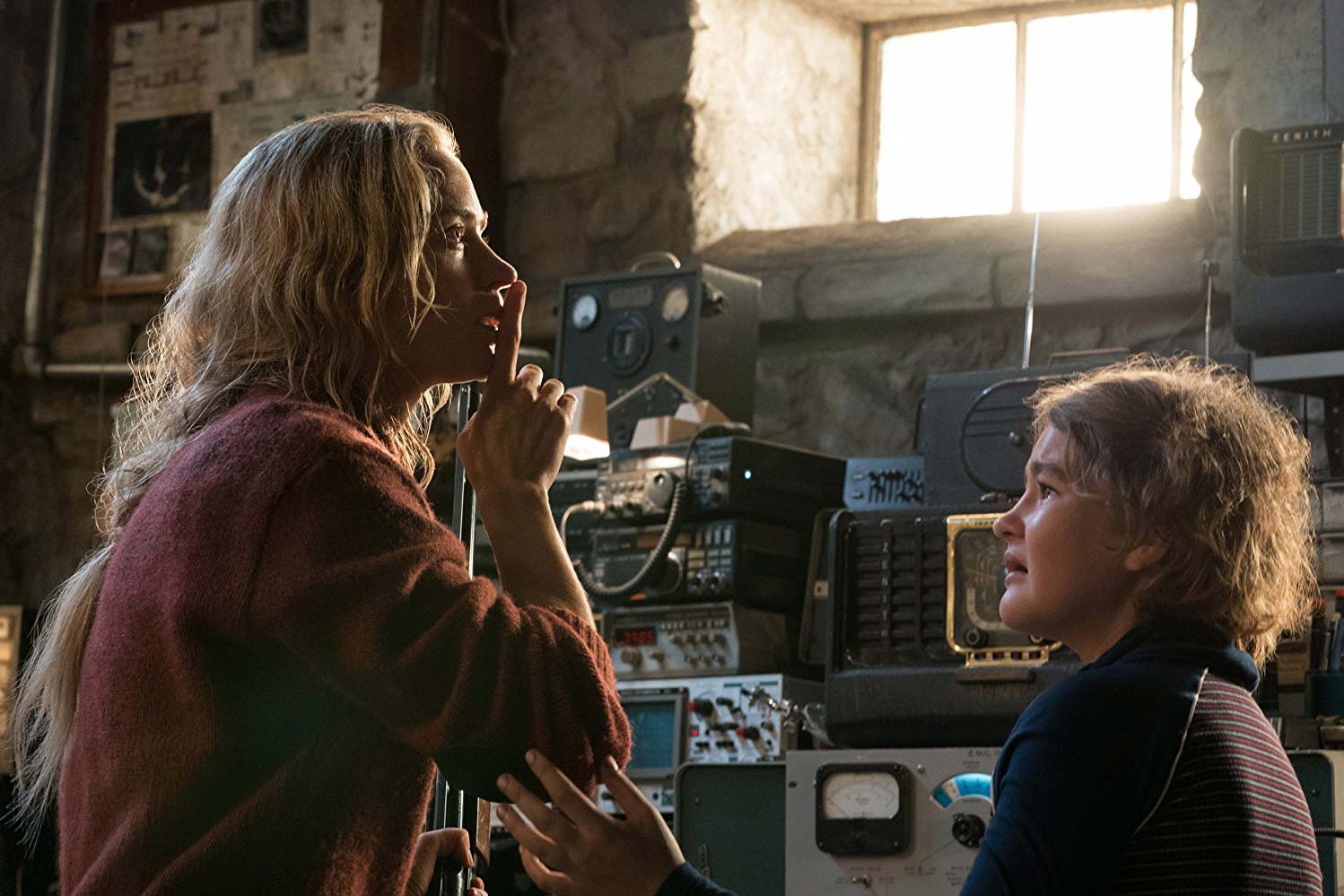 Emily Blunt and Millicent Simmonds in A Quiet Place.