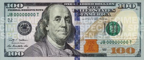 Image result for picture of a hundred dollar bill