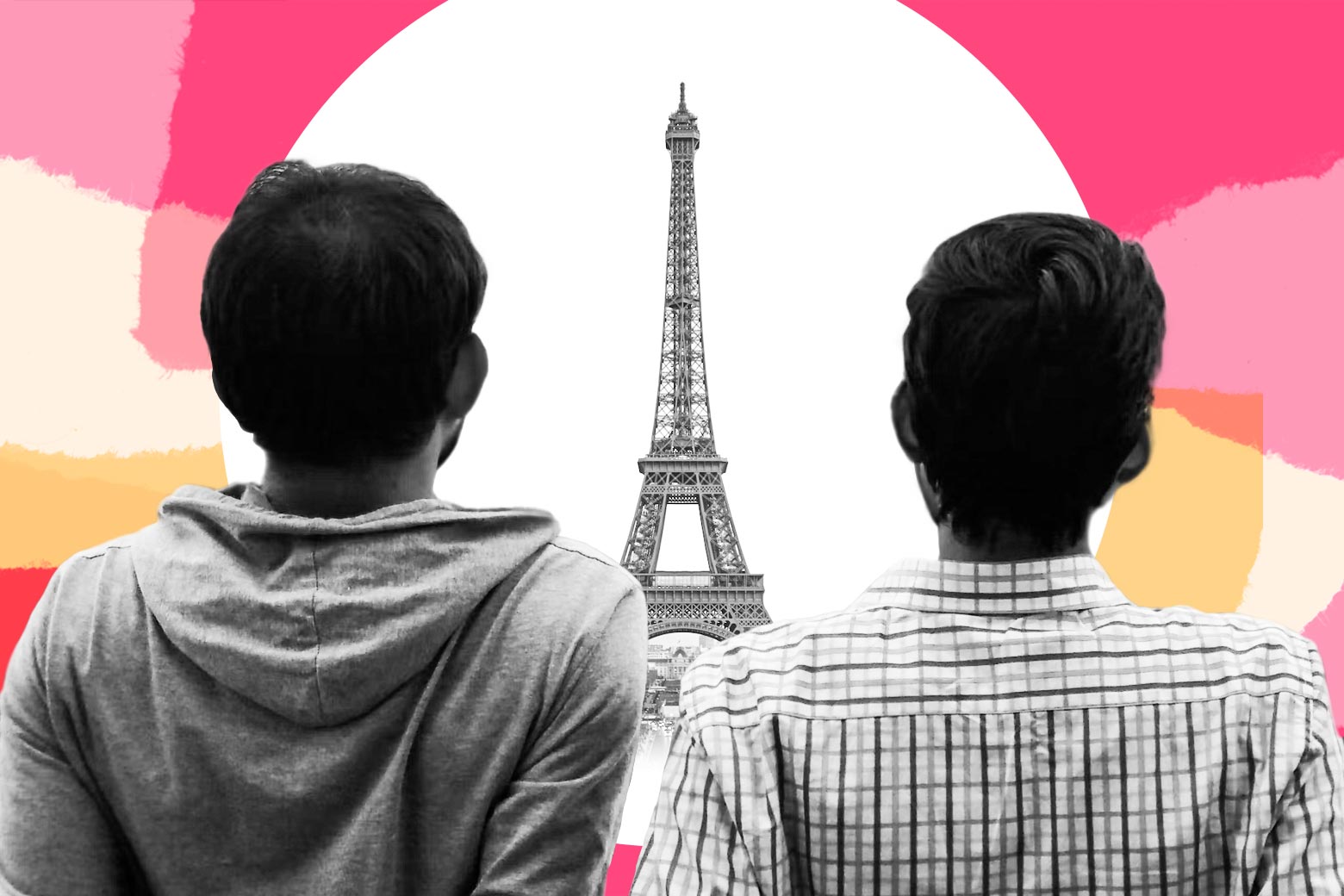Two brothers in Paris.