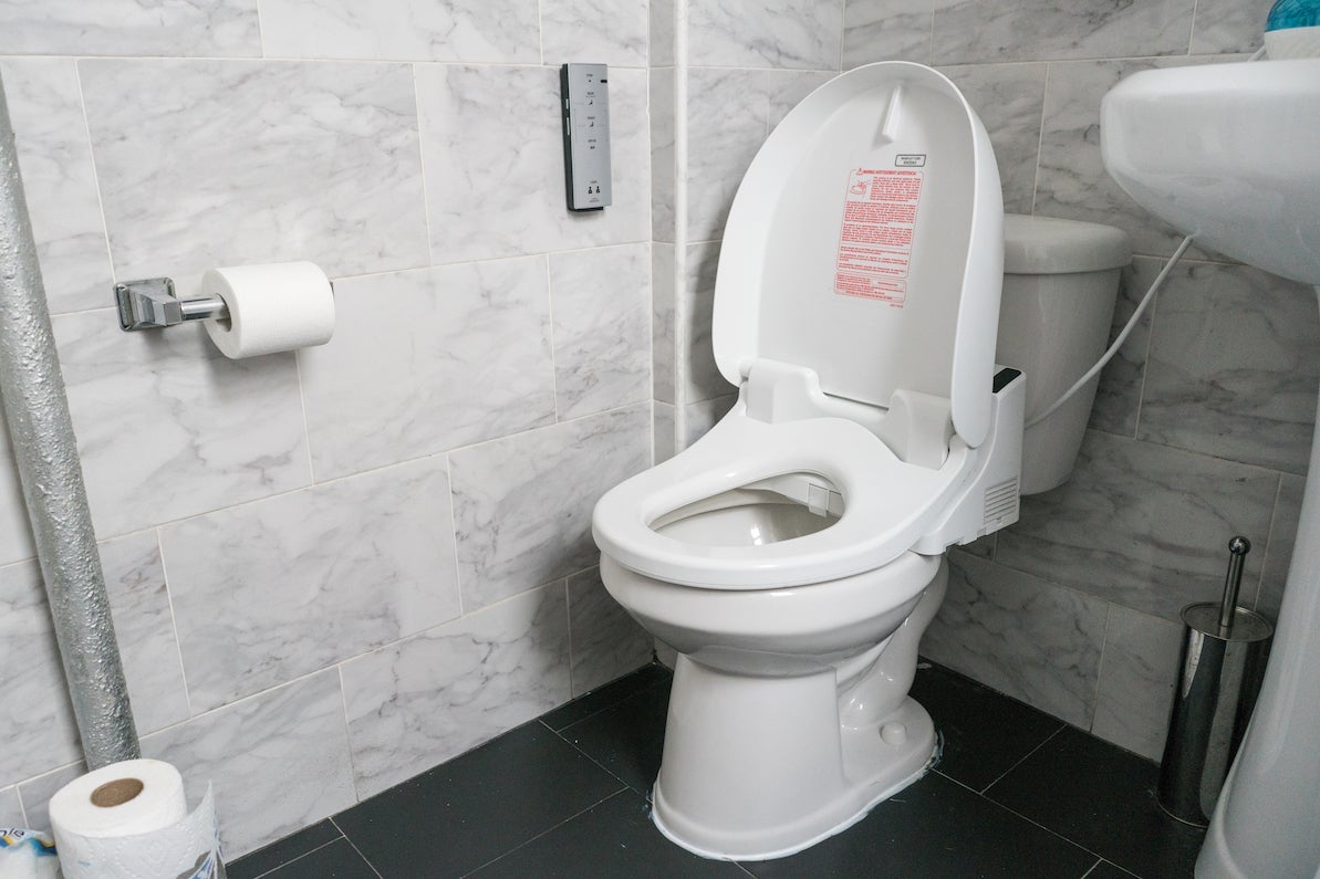 Toto Washlet on a toilet
