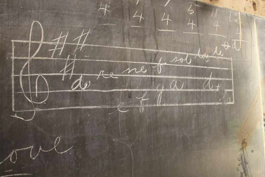 School Scrambles To Preserve Newly Discovered Chalkboards From 1917 : NPR