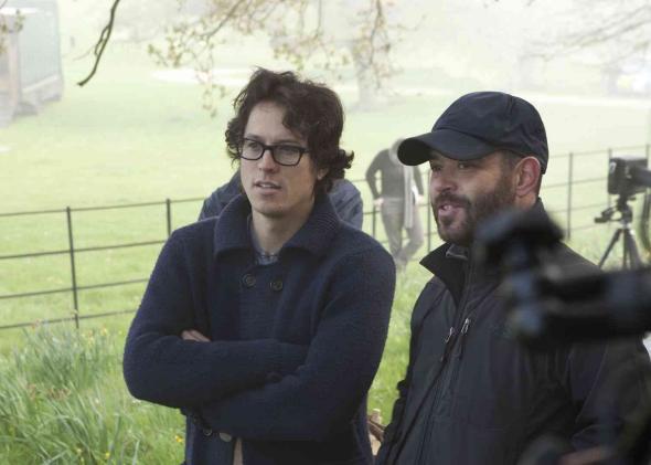 Director Cary Fukunaga on the set of Jane Eyre.