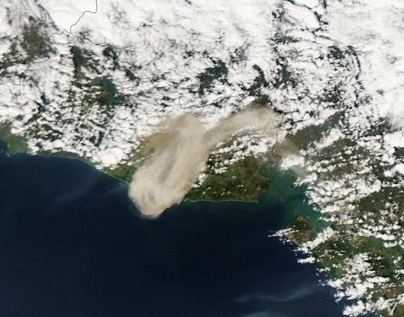 San Miguel erupts