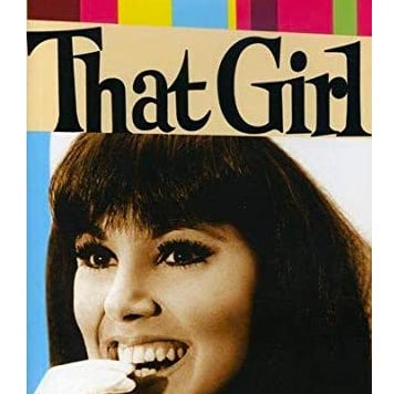 A poster with a young Marlo Thomas biting her gloved hand.