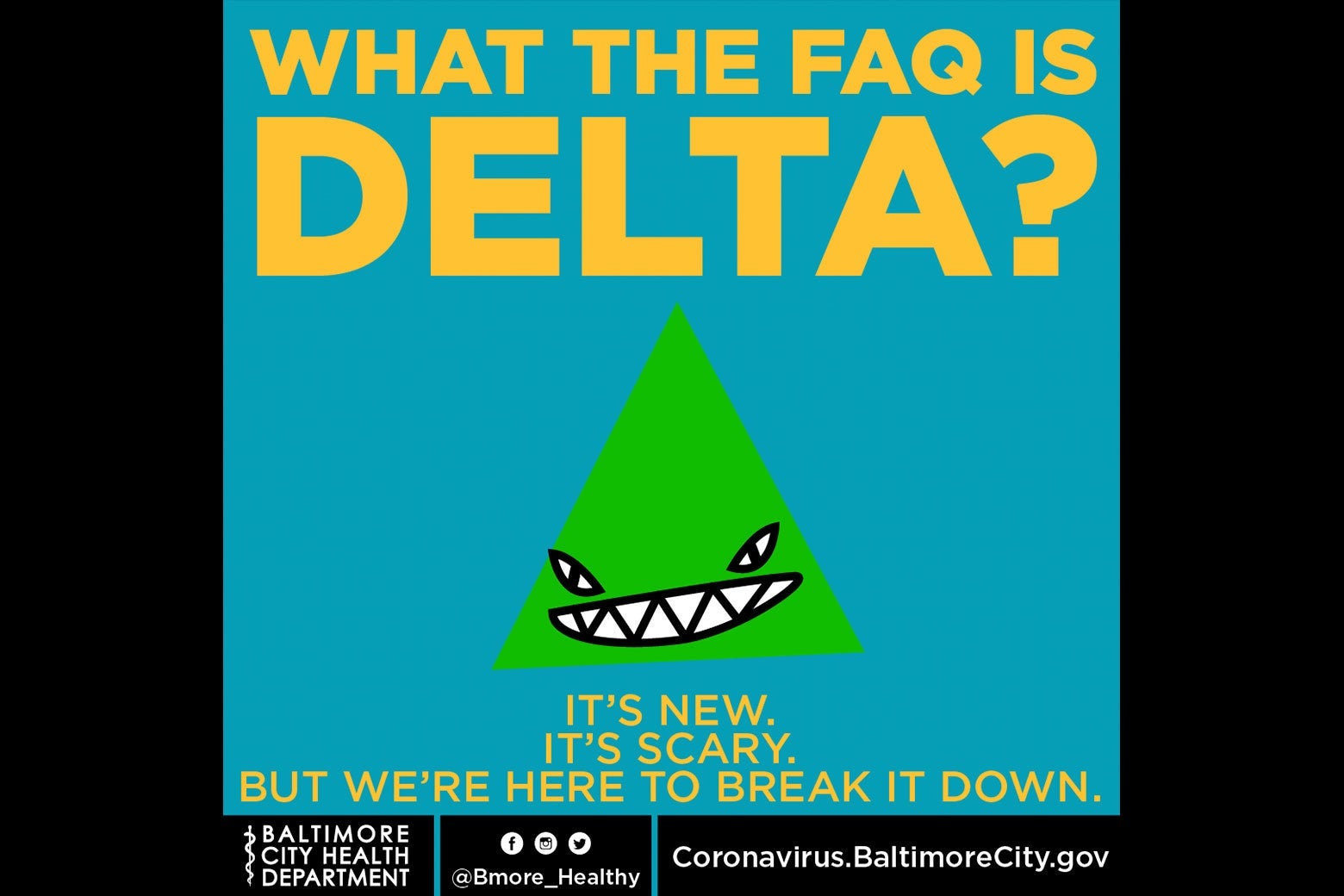 An ad that says "What the FAQ Is Delta?"
