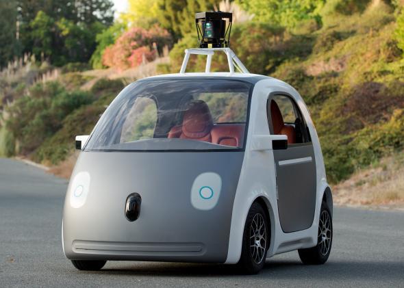 Google's latest self-driving car prototype doesn't even have a steering wheel. 