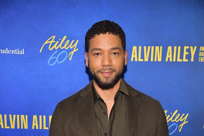 NEW YORK, NY - NOVEMBER 28:  Jussie Smollett attends the Alvin Ailey American Dance Theater's 60th Anniversary Opening Night Gala Benefit at New York City Center on November 28, 2018 in New York City.  (Photo by Theo Wargo/Getty Images)