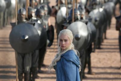 Emilia Clarke as Daenerys Targaryen in Game of Thrones