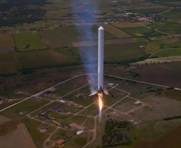 Spacex test flight