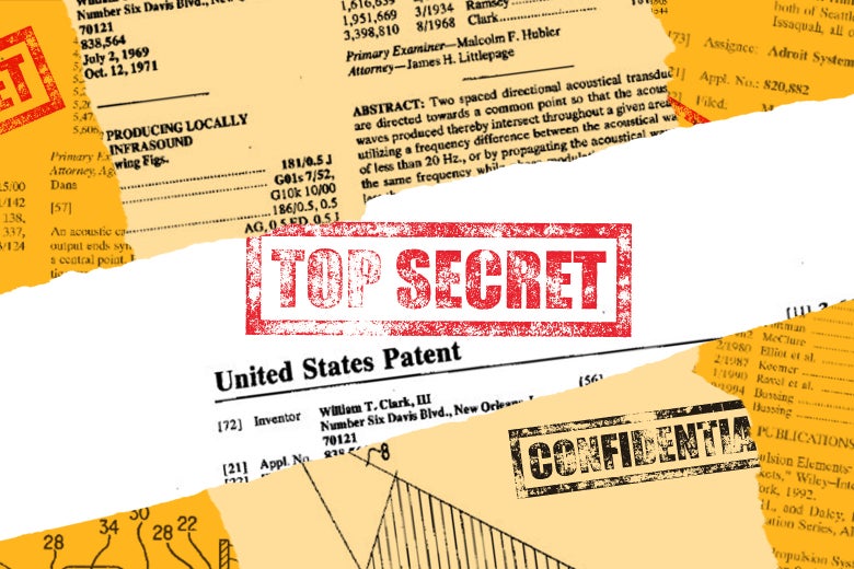 U.S. patents with top secret stamp.