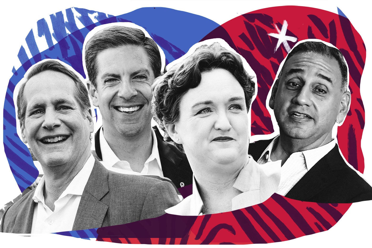 Harley Rouda, Mike Levin, Katie Porter, and Gil Cisneros.
