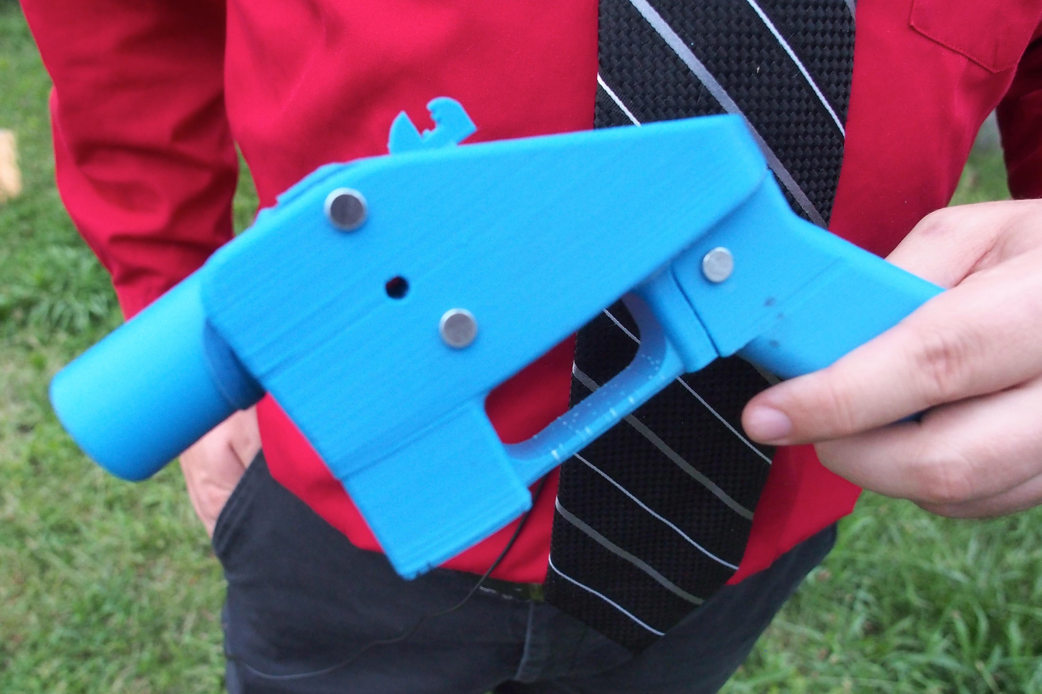 Defense Distributed developed the first 3D-printed gun, the Liberator pistol, in 2013.  