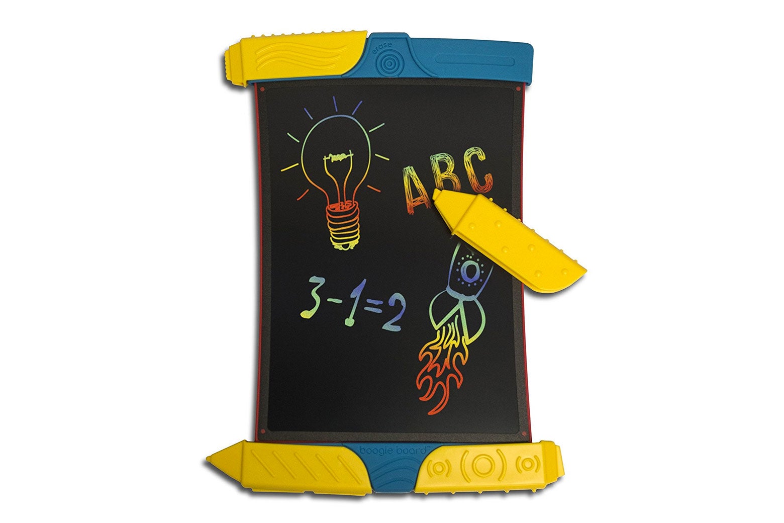 Boogie board erasable doodling tablet.