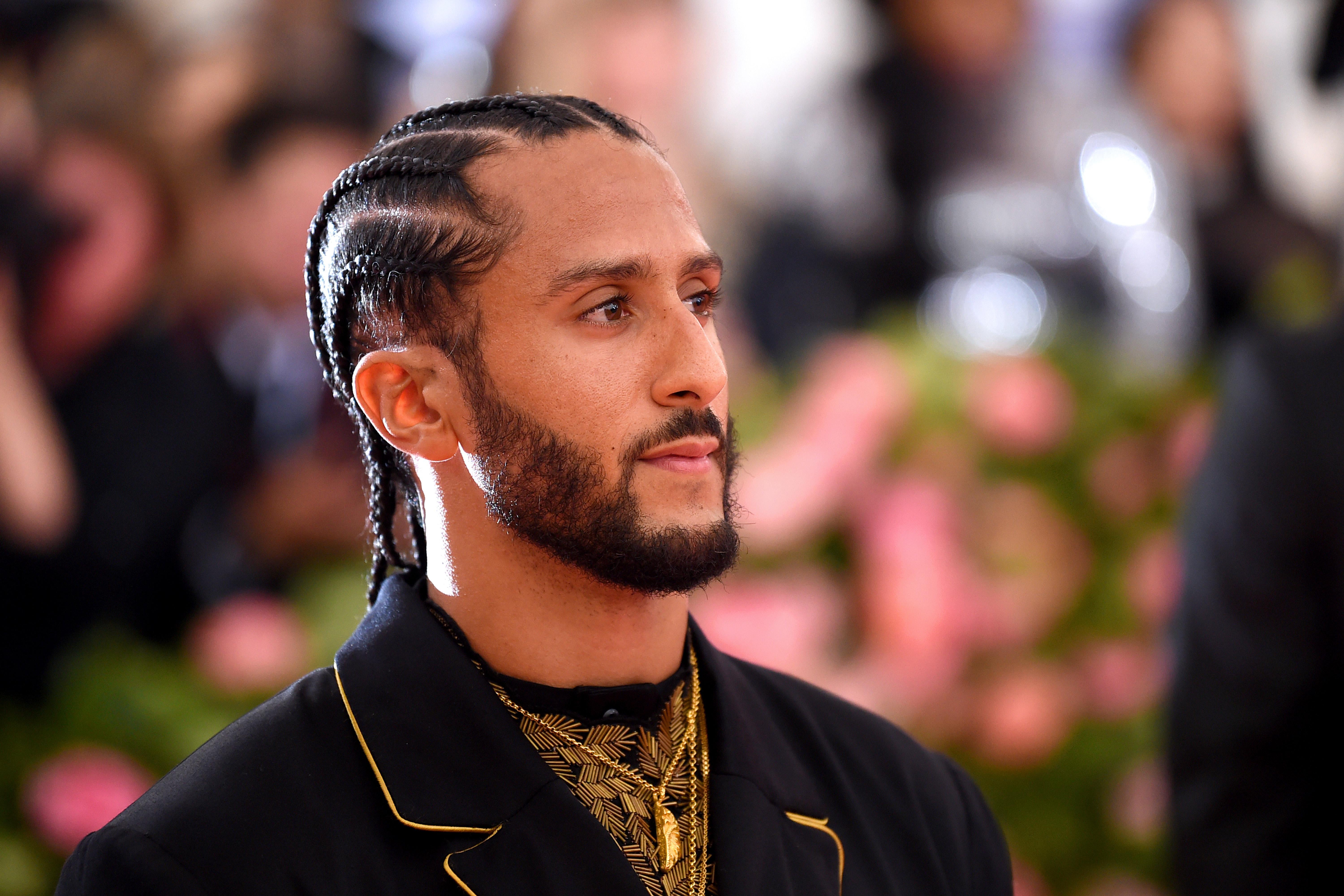 Colin Kaepernick as seen at the 2019 Met Gala on May 6 in New York City. He has cool braids.