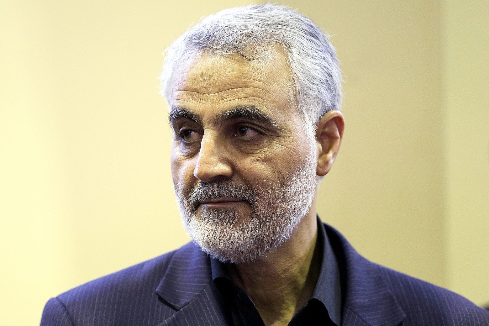 Iranian Gen. Qassem Soleimani inis seen as people pay their condolences following the death of his mother in Tehran in 2013.
