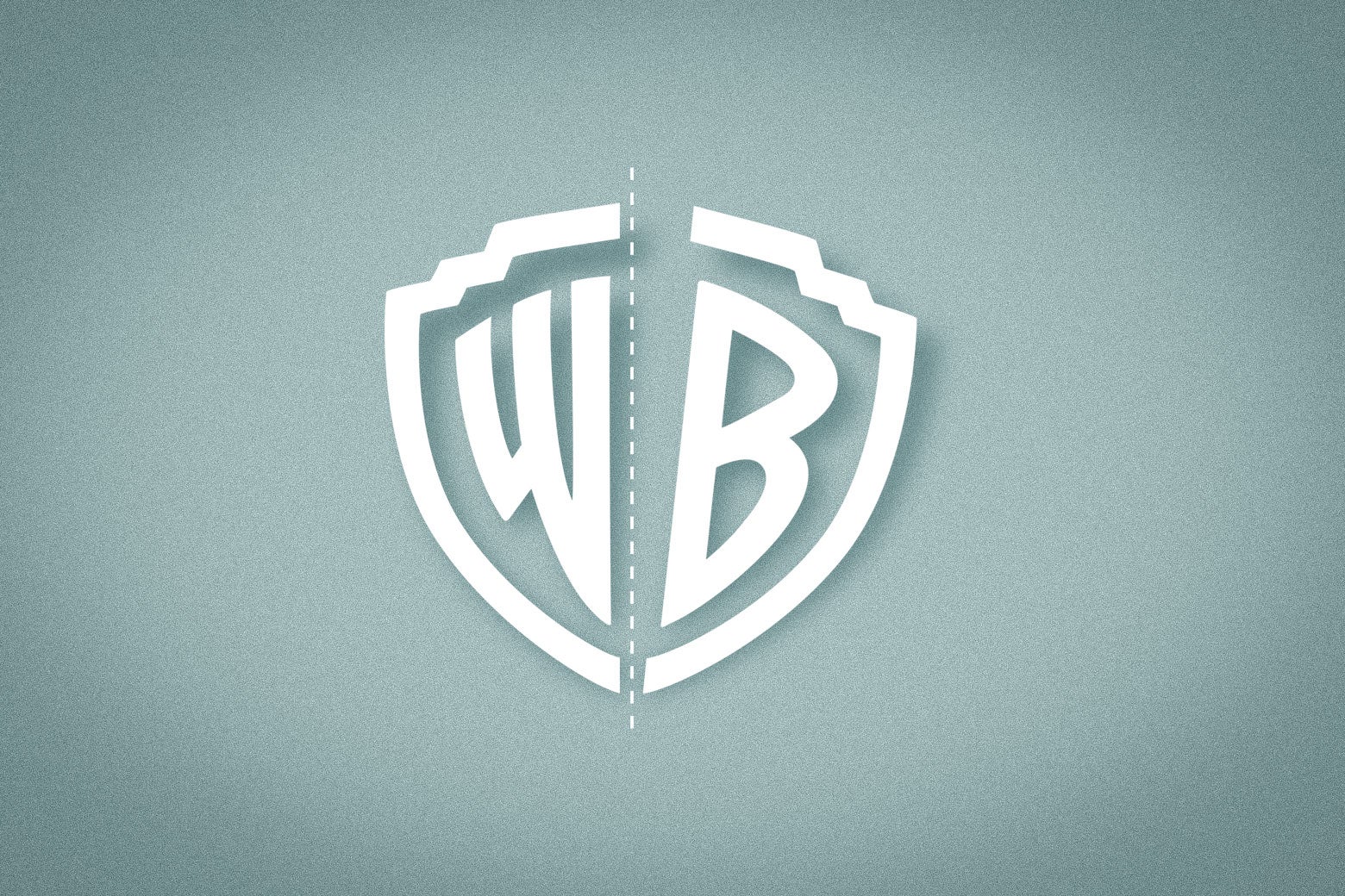 The Warner Bros. logo has been cut in half.
