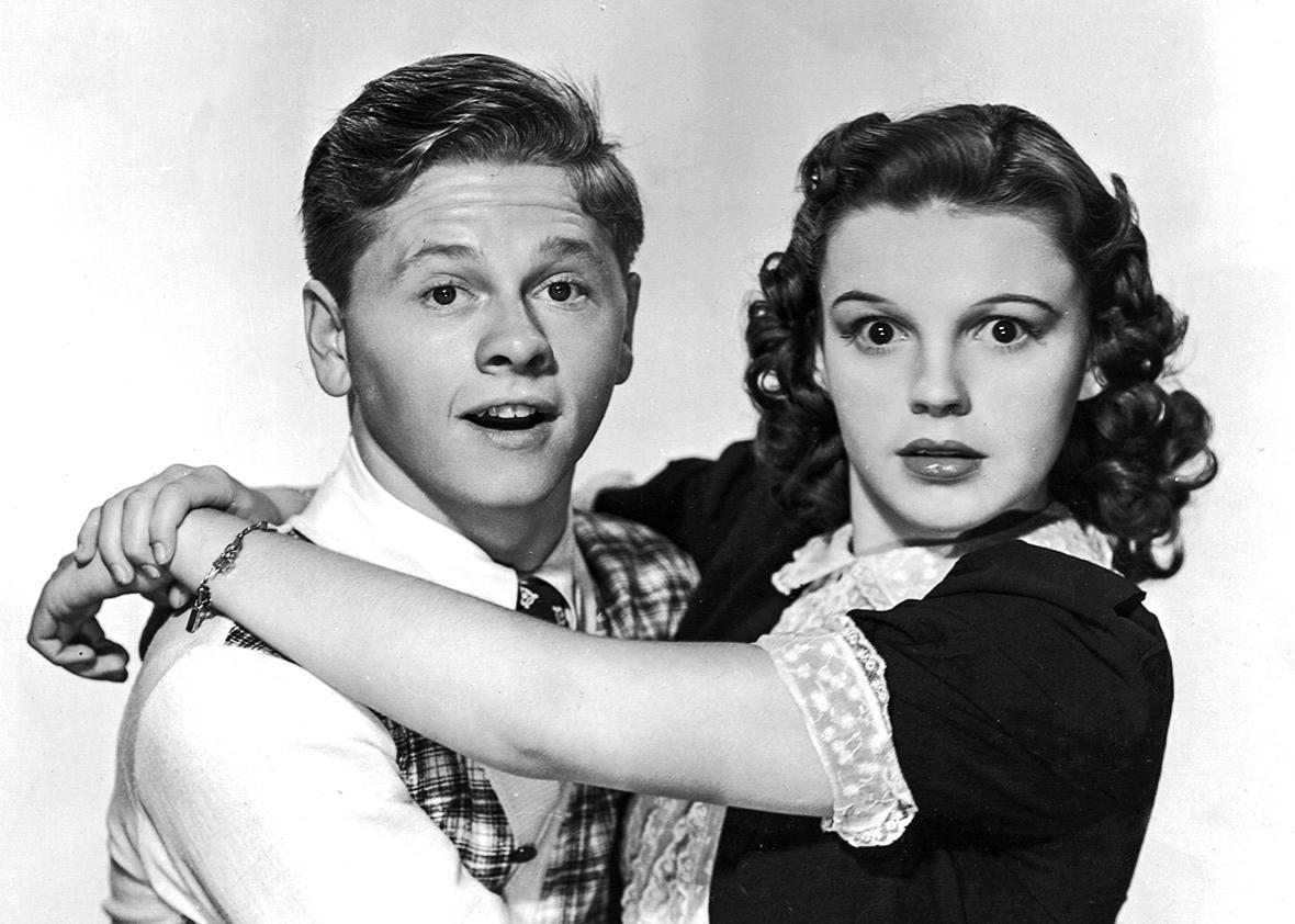 Mickey Rooney and Judy Garland.