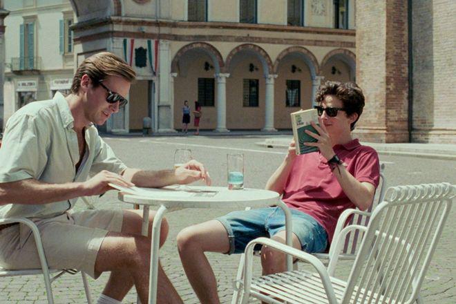 Armie Hammer and Timothee Chalamet in Call Me By Your Name.