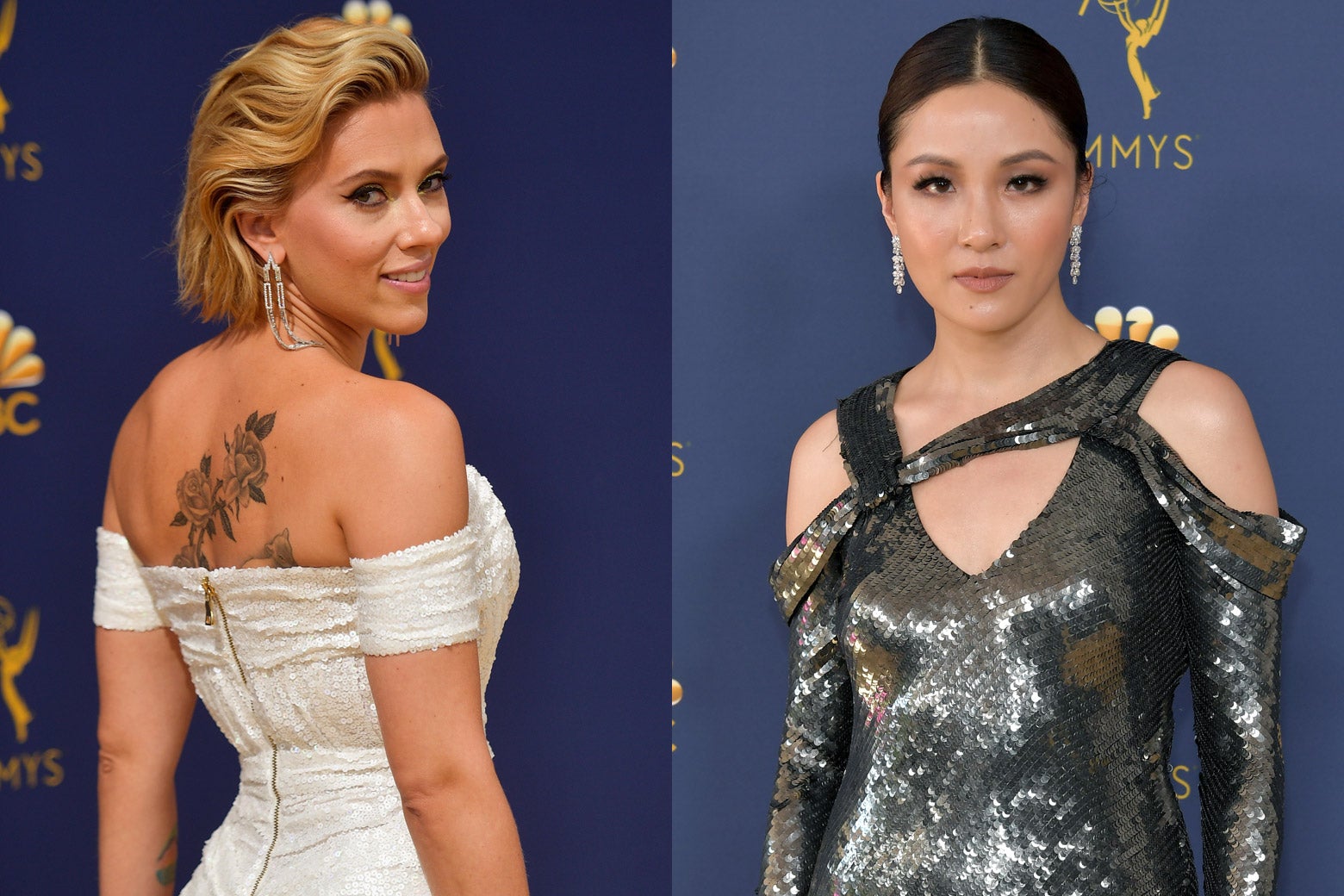 Scarlett Johansson and Constance Wu.