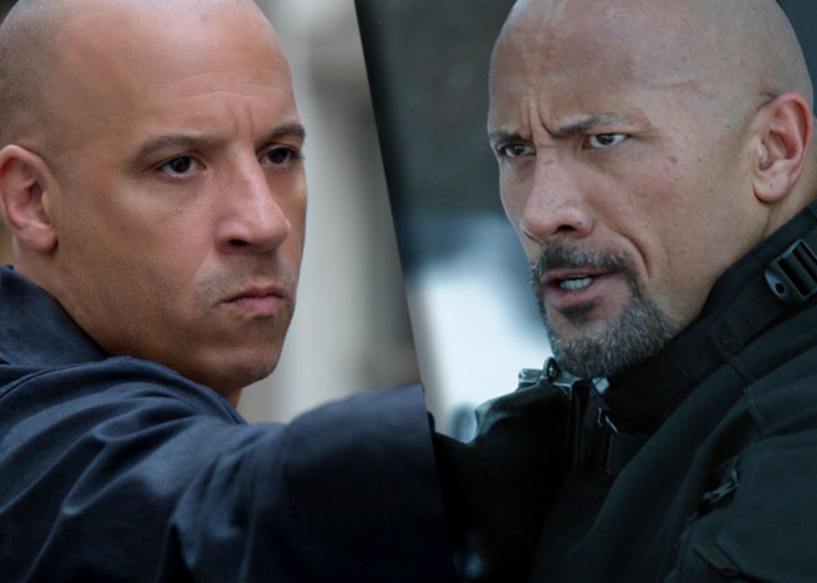 The Vin Diesel–Dwayne Johnson feud's affect on The Fate of the Furious.