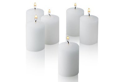 Light In The Dark 15 Hour White Unscented Votive Candles