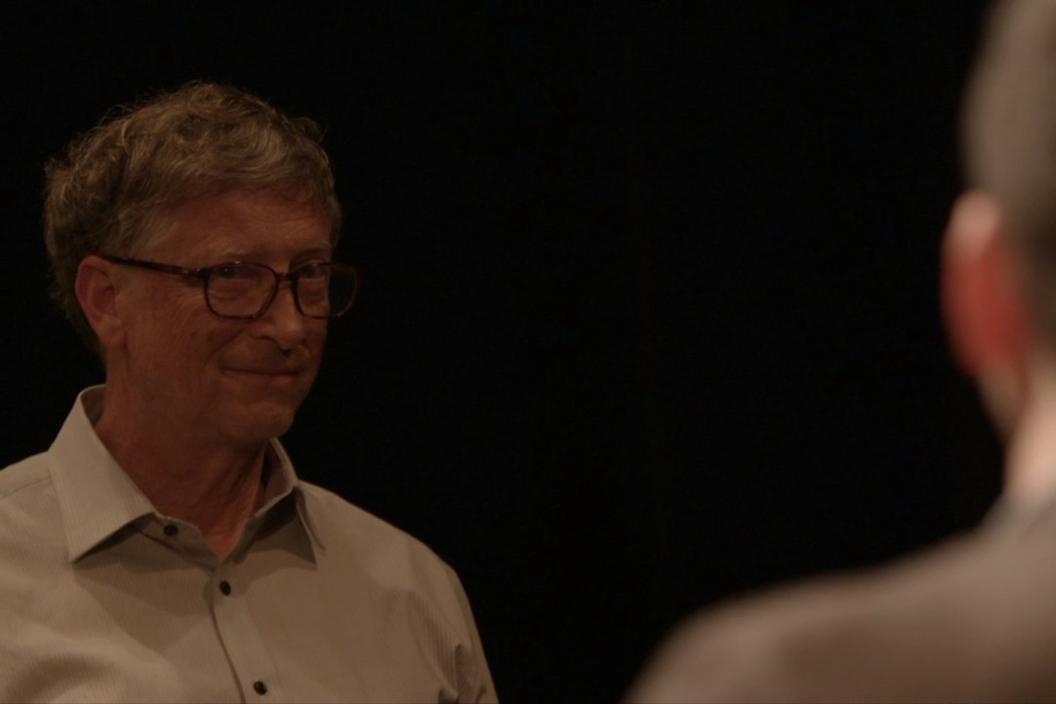 Bill Gates, at the theater.