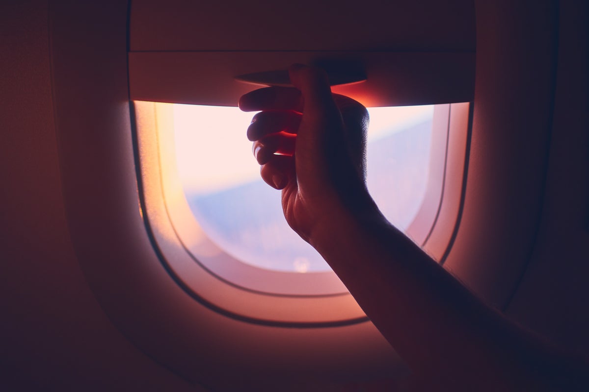 Flying is better with an open window shade.