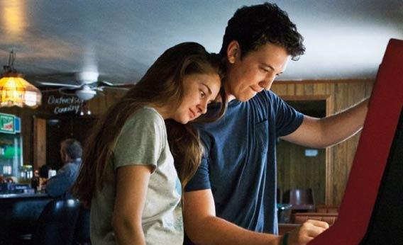 Shailene Woodley and Miles Teller in The Spectacular Now.