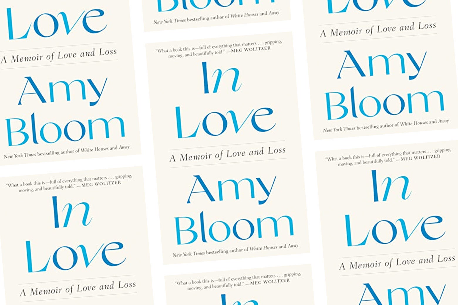 Mosaic comprising the cover of Amy Bloom's "In Love"