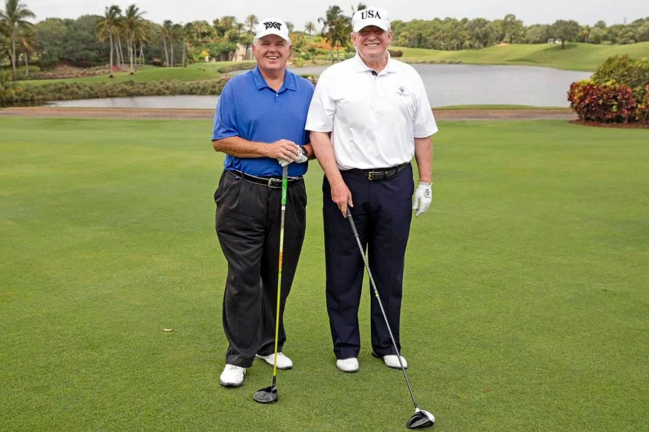 White House Releases Photo Of Trump Limbaugh Playing Golf White House Releases Photo Of Trump Limbaugh Playing Golf
