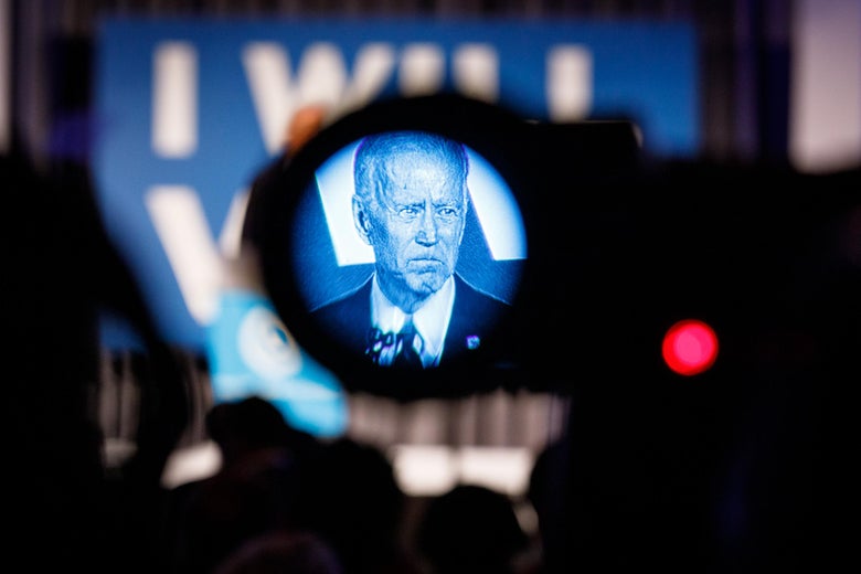 Joe Biden speaks to a crowd at a Democratic National Committee event at Flourish in Atlanta on June 6, 2019 in Atlanta, Georgia.