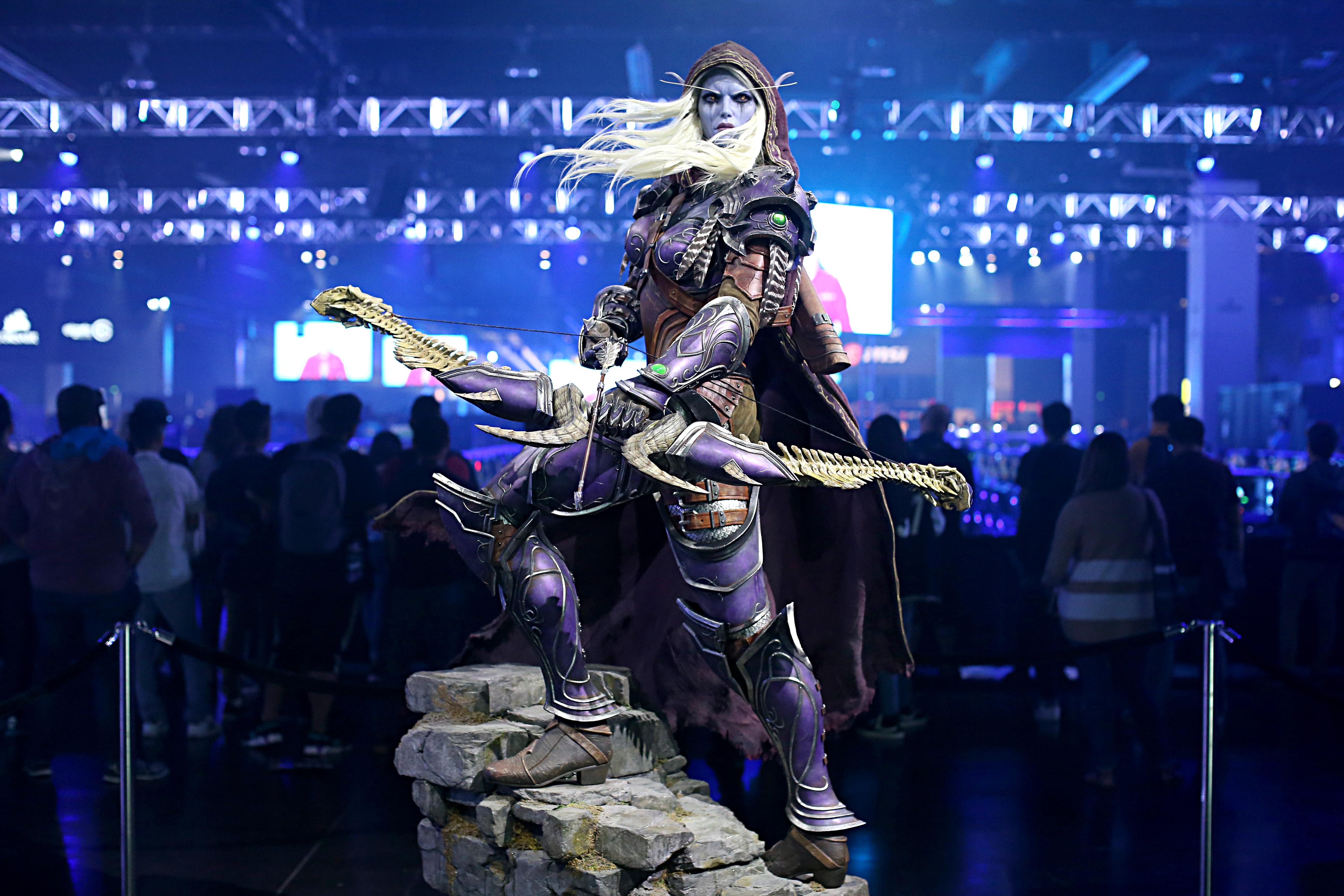 A general view of the atmosphere at BlizzCon 2019 at the Anaheim Convention Center in California on Friday.
