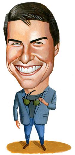 Tom Cruise. Illustration by Charlie Powell.