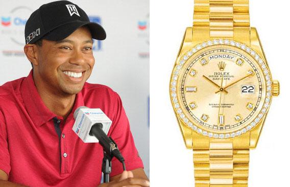 tiger woods and rolex