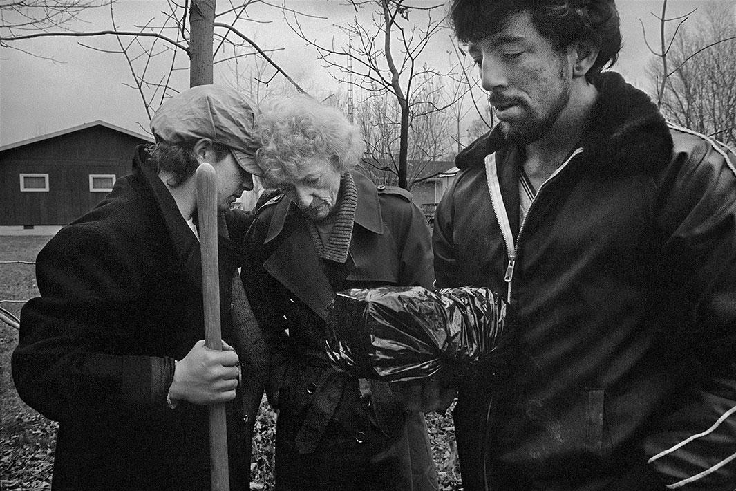 Burying Dad's Ashes, Canada, 1985, with Andy and Bob