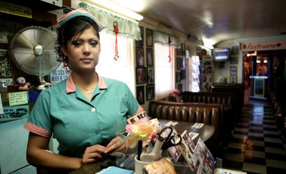 Waitress at a diner.