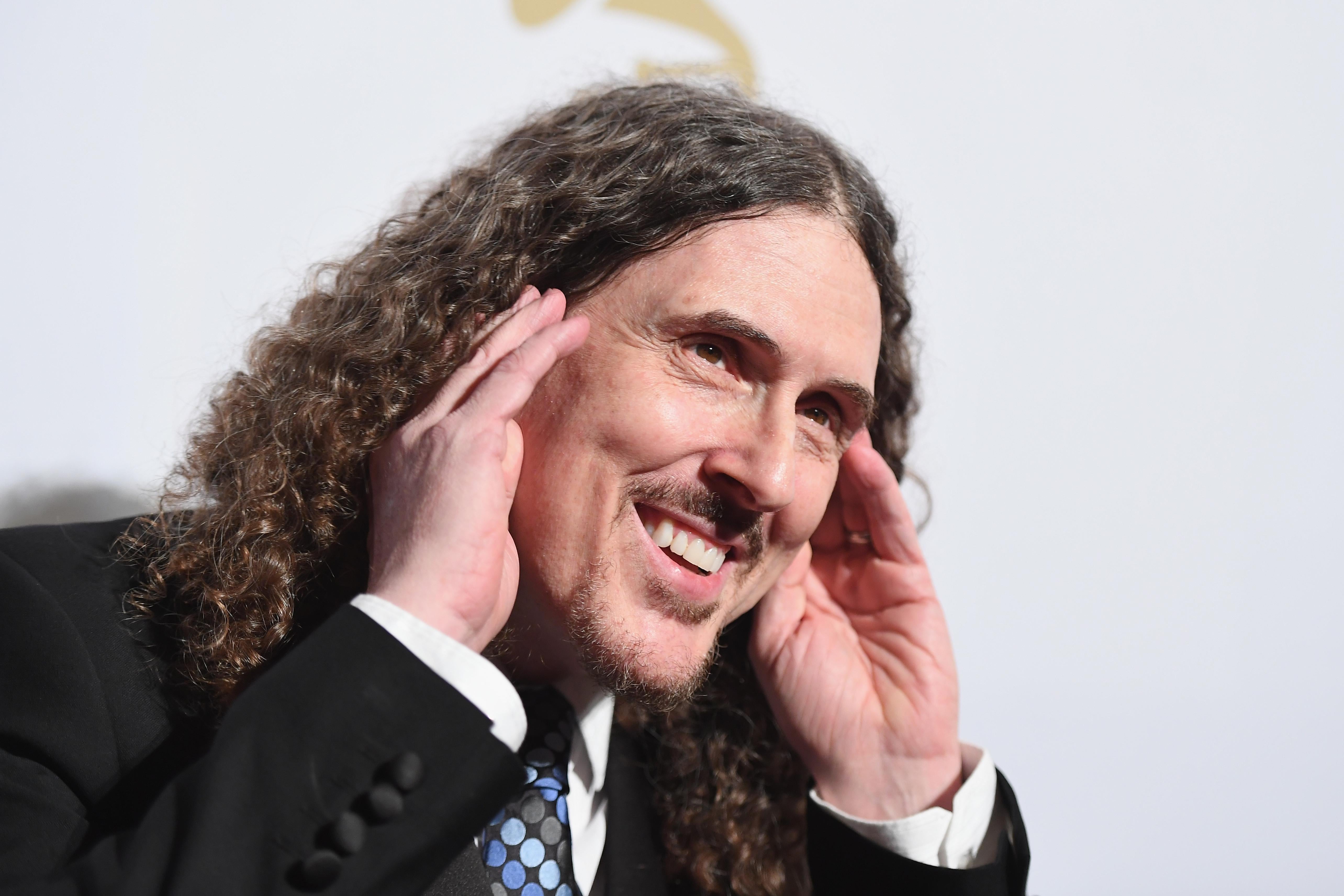 LOS ANGELES, CA - FEBRUARY 11:  Recording artist 'Weird Al' Yankovic attends Pre-GRAMMY Gala and Salute to Industry Icons Honoring Debra Lee at  The Beverly Hilton on February 11, 2017 in Los Angeles, California.  (Photo by Kevork Djansezian/Getty Images)