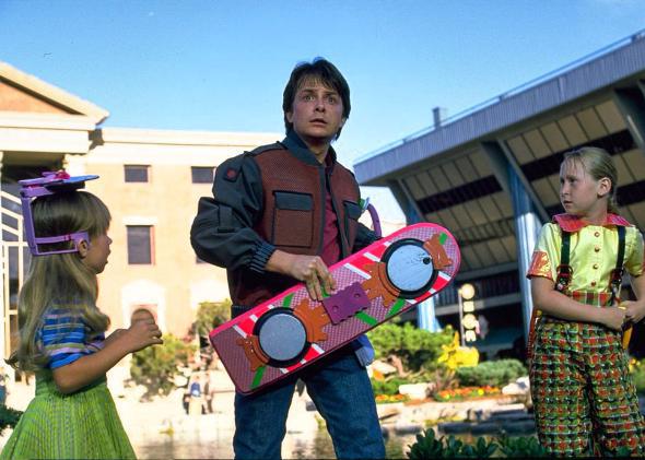 Michael J. Fox in Back to the Future Part II (1989).
